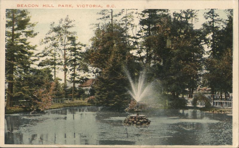 Beacon Hill Park Fountain, Victoria, BC Canada British Columbia