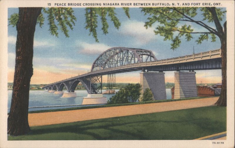 Peace Bridge Crossing Niagara River, Buffalo, NY & Fort Erie, ON New York