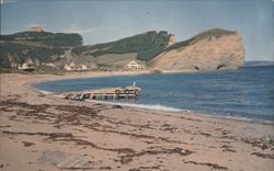 Percé QC Rosy Peak Three Sisters Cap Barre North Beach Chrome Postcard