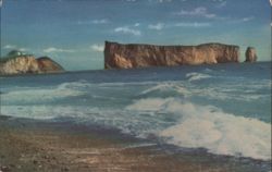 Percé Rock & Waves, South Beach Postcard