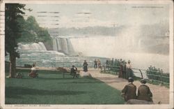 Niagara Falls, Prospect Point with Observers Postcard