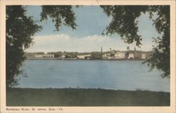 Richelieu River, St. Johns, Que. Postcard
