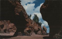 The Rocks, Hopewell Cape, NB - Fundy Tides Sandstone Cliffs Postcard