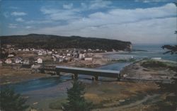 Covered Bridge Alma Fundy National Park NB Chrome Postcard Postcard