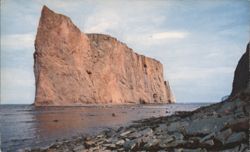 Percé Rock from North Beach, Percé, QC Postcard