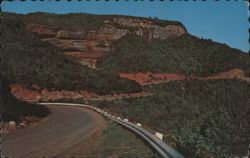 Highway 6 Entering Percé from the East, Québec Postcard