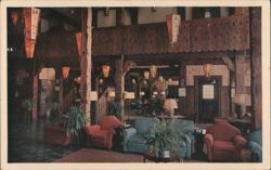 Lounge, Prince of Wales Hotel, Waterton Lakes National Park Postcard
