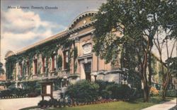 Main Library, Ivy Covered Building Postcard