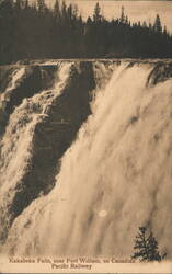 Kakabeka Falls, near Fort William, Canadian Pacific Railway Postcard