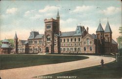 Toronto University Main Building, Spire & Towers Postcard