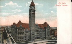 City Hall, Toronto, Clock Tower Postcard