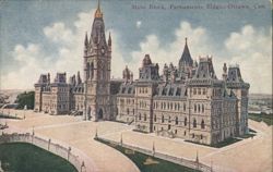 Main Block, Parliament Buildings, Ottawa, Canada Postcard
