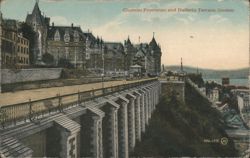 Chateau Frontenac and Dufferin Terrace Postcard