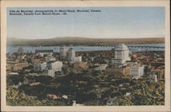 Montreal, Canada from Mount Royal Postcard