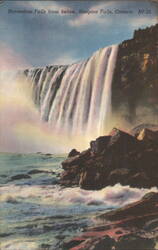 Horseshoe Falls from below, Niagara Falls, ON Postcard