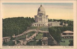 St. Joseph's Shrine, General View, Montreal Postcard