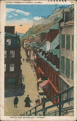 Little Champlain Street, Quebec Postcard