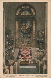 Oratoire Saint-Joseph, Trophy of Crutches & Vigil Stand Postcard