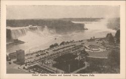 Oakes' Garden Theatre & General View, Niagara Falls, ON Postcard