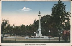 Wolfe Monument, Quebec, Canada Postcard