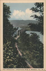 Interprovincial Bridge at Matapedia, PQ Postcard