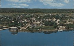 Manitowaning on Manitowaning Bay, Manitoulin Island, ON Postcard