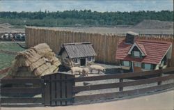 The Three Little Pigs, Storyland Valley Children's Zoo Postcard