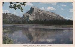 Mount Rundle with Lake Reflection Postcard