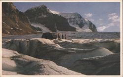 Snowmobile on Athabasca Glacier, Jasper National Park Postcard