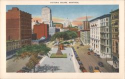 Victoria Square, Montreal Postcard