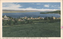 Town of Gaspe from the Bay, Gaspe Peninsula Postcard