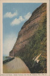 Gaspé Highway near Cap St. Antoine, P.Q. Postcard