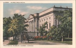 Provincial Museum, Quebec, Horse-drawn Carriage Postcard