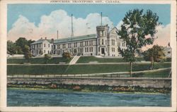 Armouries, Brantford, Ontario Postcard