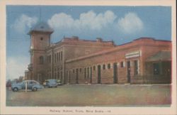 Railway Station, Truro, Nova Scotia Postcard