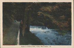 Victoria Park Waterfall & River, Truro, NS Postcard