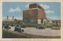 The Nova Scotian and C.N.R. Station Postcard