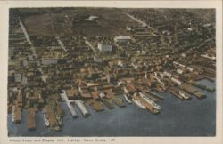 Water Front and Citadel Hill, Halifax, NS Postcard