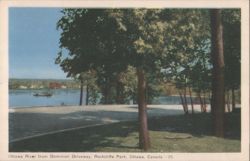 Ottawa River, Rockcliffe Park, Dominion Driveway View Postcard