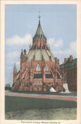 Parliament Library, Ottawa, Canada Postcard