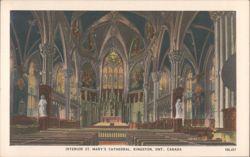 Interior St. Mary's Cathedral, Kingston, ON Postcard
