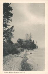Presqu'ile Point Lighthouse & Shoreline Postcard