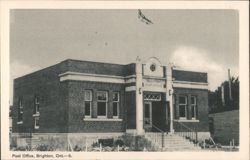 Brighton Post Office, Ontario Postcard