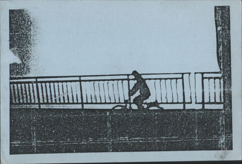 Biker Crossing Bridge, Sweden A. Dannenberg