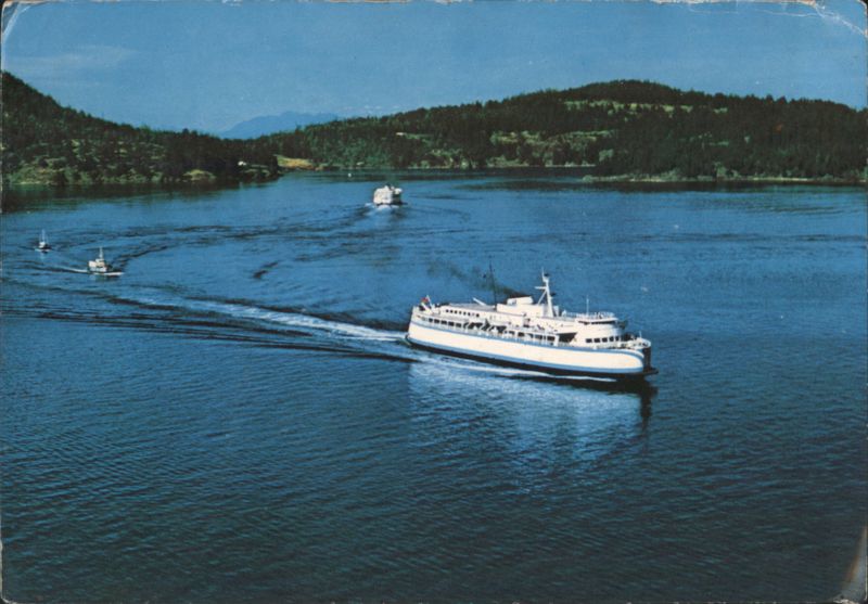 B.C. Ferries Queen Ships Active Pass BC Canada W. J. L. Gibbons, AMPA