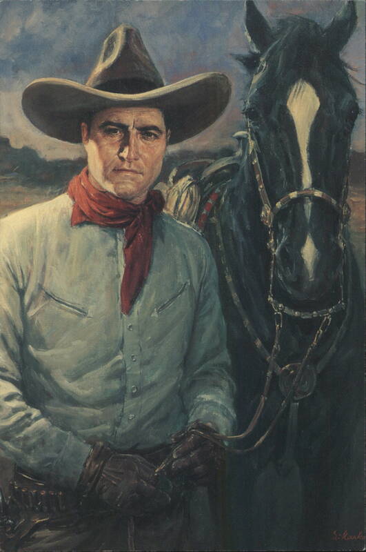 Tom Mix Cowboy Portrait by Lajos Markos Cowboy Western