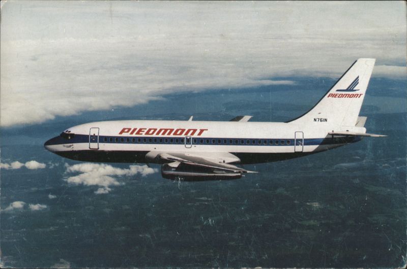 Piedmont Airlines Boeing 737-200 N761N in Flight Airline Advertising