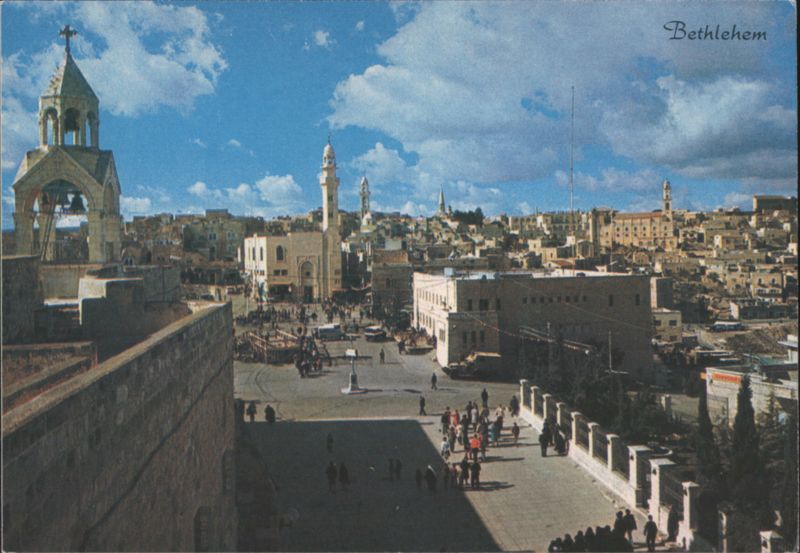 Bethlehem Manger Square Church of Nativity Minaret Palestine