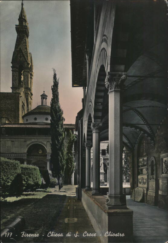 Santa Croce Church Cloister, Florence Italy