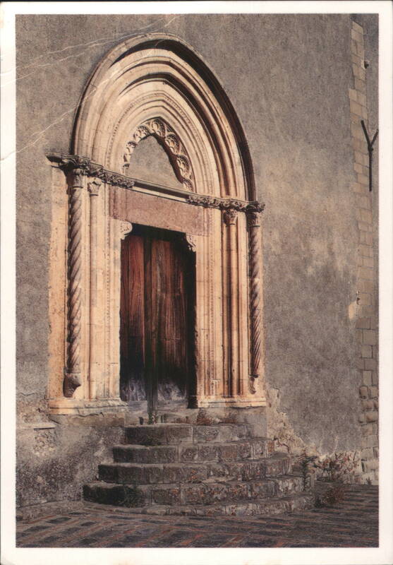 Savoca S. Michele Church 15th Century Portal Italy